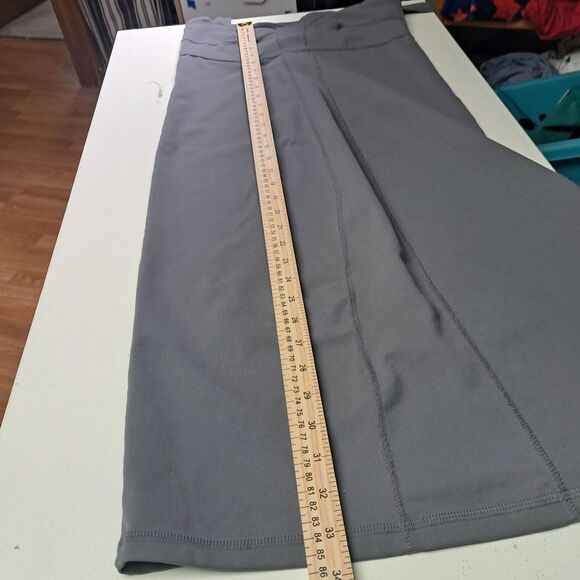 Athleta Sizzle Gray Shelf Bra Stretchy Nylon Spandex Halter Dress MT Medium Tall - Picture 11 of 11